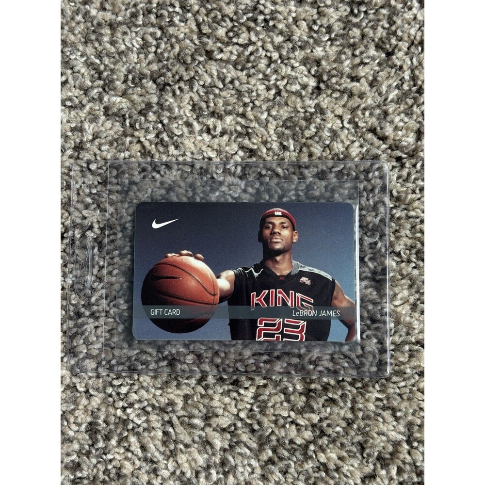 NIKE RARE 2003 LEBRON JAMES ROOKIE YEAR GIFT CARD